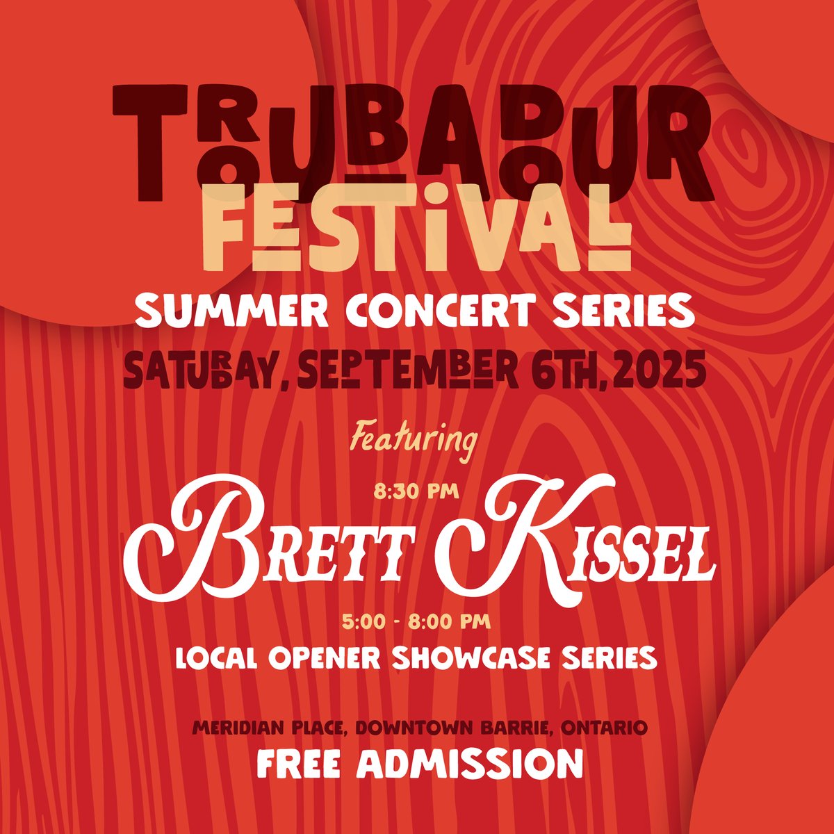 The summer concert series you can’t miss! 🎶Troubadour Festival is bringing 4 epic nights of live music to Meridian Place in <a href="/downtownbarrie/">Downtown Barrie BIA</a>!

Grab your crew and join the fun 👉 loom.ly/an5XNOk

#TroubadourFestival #VisitBarrie #LiveMusic #BarrieEvents #SummerConcerts