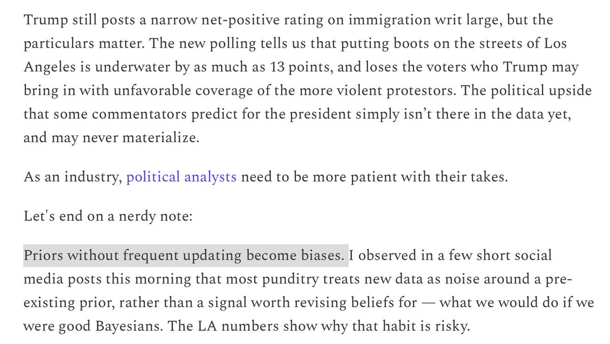 I end the article with this observation about media biases toward simplicity in analyzing public opinion, and about a general impatience for data and inflexibility with updating priors. Seems like we're seeing this more and more these days, but especially on immigration