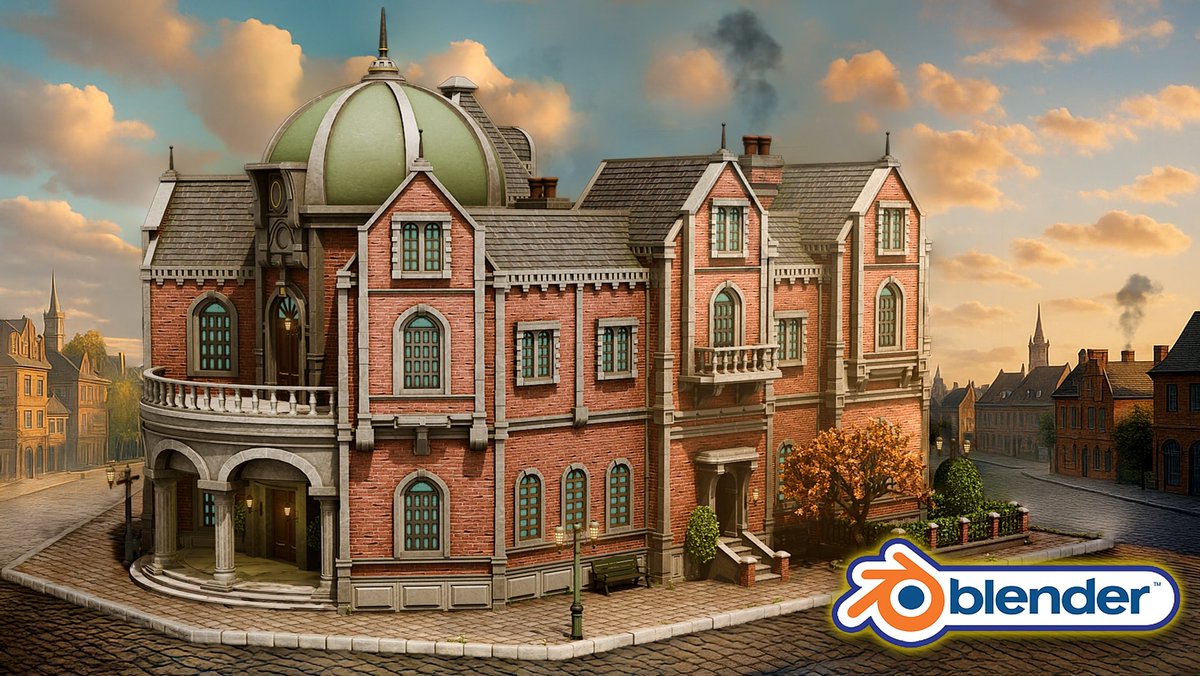 ThreeDTudor's tweet image. Blender Building Masterclass – From Concept to Final Render is live! 🎉
Full stylized 3D scenes in Blender using modular assets, Geometry Nodes &amp;amp; Blendcraft.

Just $9.99 for 5-DAYS!
🔗udemy.com/course/blender…
#Blender3D #3DTudor #ProceduralDesign #StylizedAssets #3DEnvironmentArt