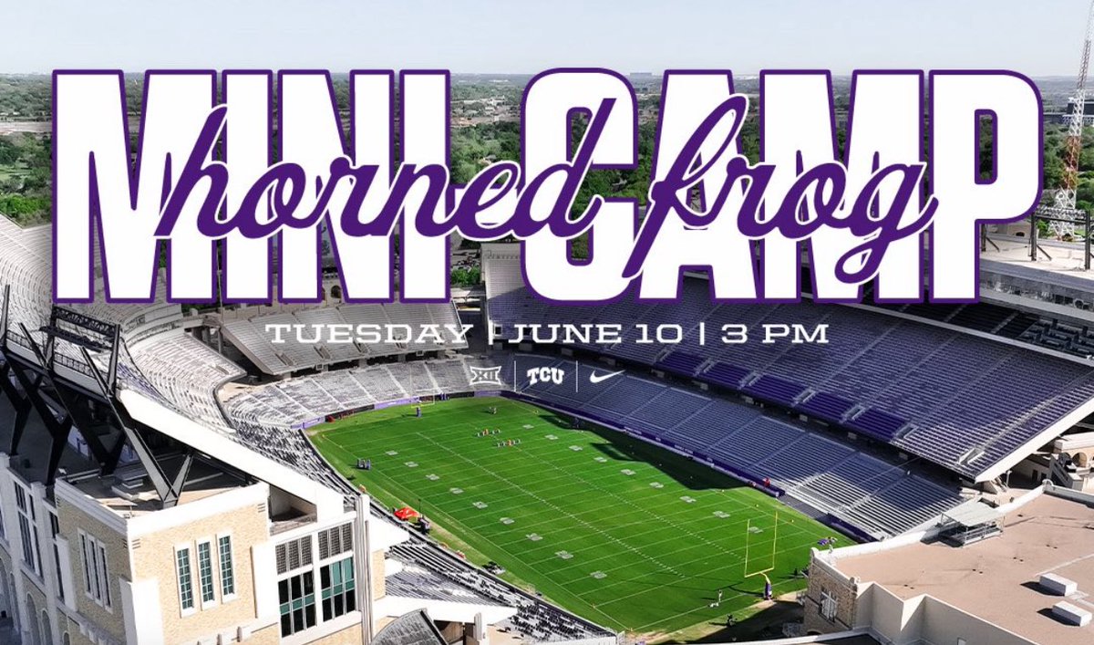 BarrettBray7979's tweet photo. Excited to be at the TCU mini camp today @CoachRickerOL @CoachLuceFB @BGChrisOwens https://t.co/SWDAEbeQ4T