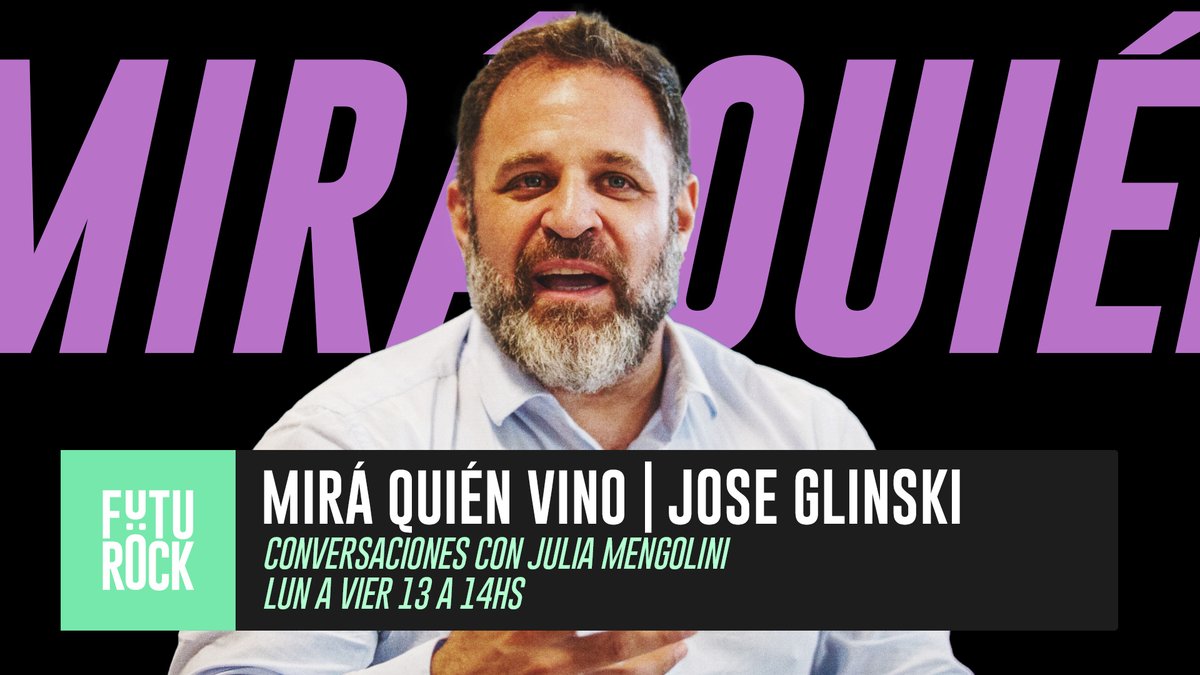 Hoy <a href="/jglinski/">José Glinski</a> en Mirá Quién Vino ✨

Desde las 13 hs en youtube.com/@futurock/stre…