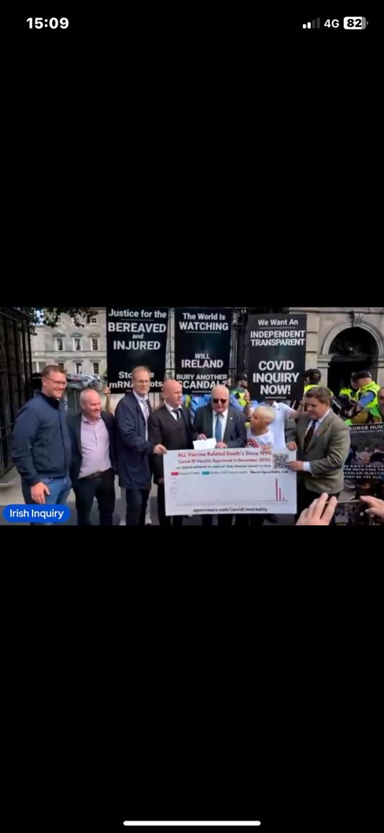 Outside Ireland 🇮🇪 Parliament The Dáil today
Dr. Pat Morrissey, Dr. Marcus De Brun
<a href="/indepdubnrth/">Dr. Marcus De Brun</a> Dr. Billy Ralph, TD Mattie Mcgrath, Dr. Anne McCloskey <a href="/DrAnneDerry/">Dr. Anne Mc Closkey</a> and U.K. 🇬🇧Andrew Bridgen <a href="/ABridgen/">Andrew Bridgen</a>
Calling for an independent inquiry into COVID19. What exactly was NPHET POLICY?