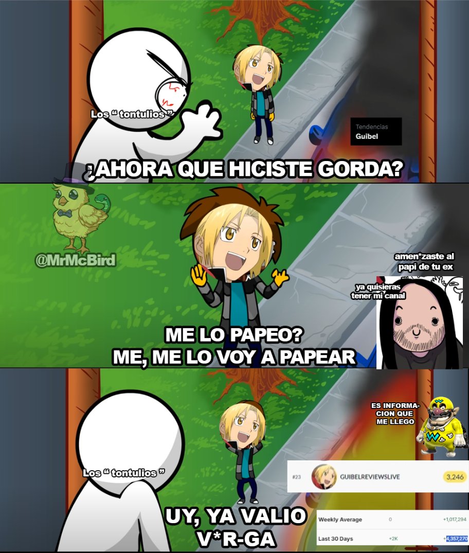 McBird (@mrmcbird) on Twitter photo Un regalito para la Tertulia y Guibel.
Disfruten el meme comunidad de locos de space.
<a href="/Guibel4848/">Guibel Reviews</a> <a href="/Tommyyt33/">Tommy News</a> <a href="/relatosdeandre/">Relatos de André</a> Un regalito para la Tertulia y Guibel.
Disfruten el meme comunidad de locos de space.
<a href="/Guibel4848/">Guibel Reviews</a> <a href="/Tommyyt33/">Tommy News</a> <a href="/relatosdeandre/">Relatos de André</a>
