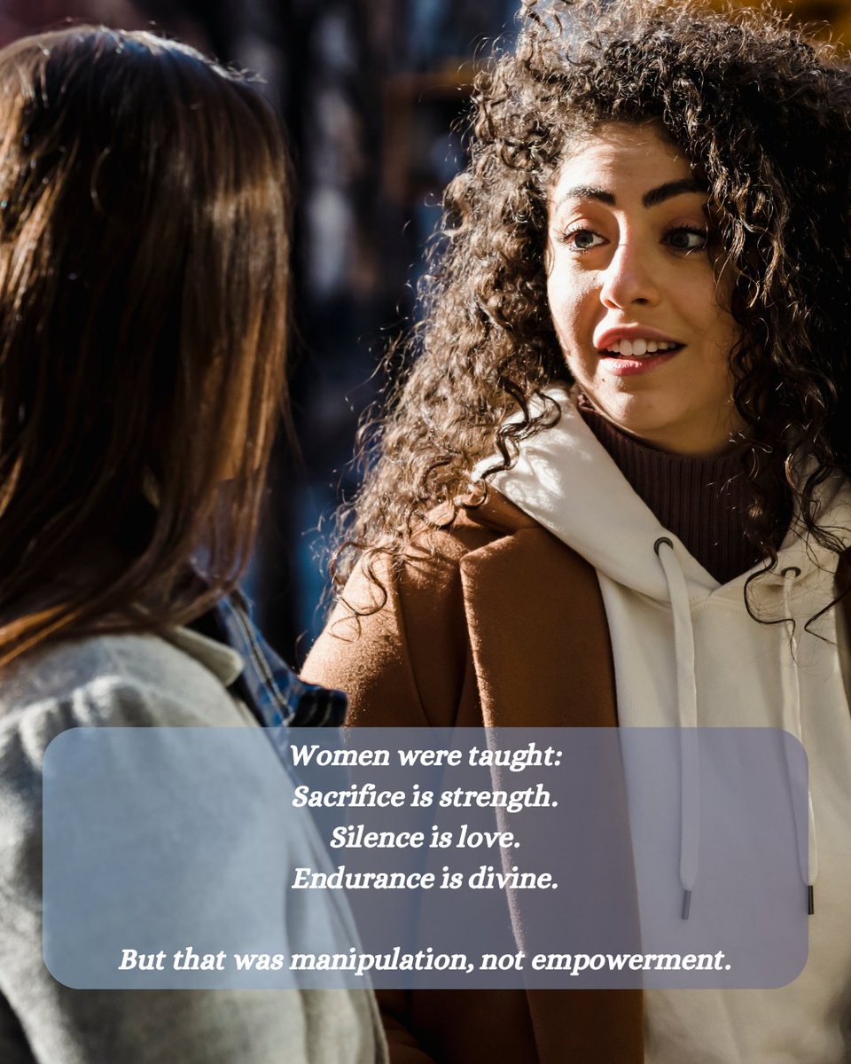 vashi_tales's tweet image. Love isn’t meant to make you disappear.
🔁 RT if you’ve ever shrunk just to be loved.

#WomensVoices #UnlearnPatriarchy #SelfWorth