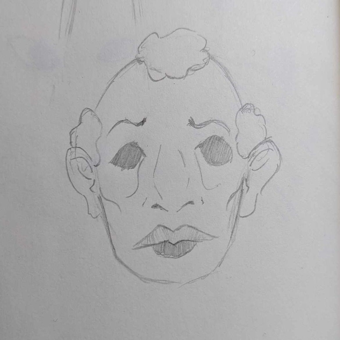 TheNightToken's tweet photo. The very first sketch of Oswald. I just started drawing a face, didn't realize he'd be old until he was on paper and just went with it. 
Typically I like to work with the first ideas

#art #indiegame #gamedev https://t.co/csaIMJefgw