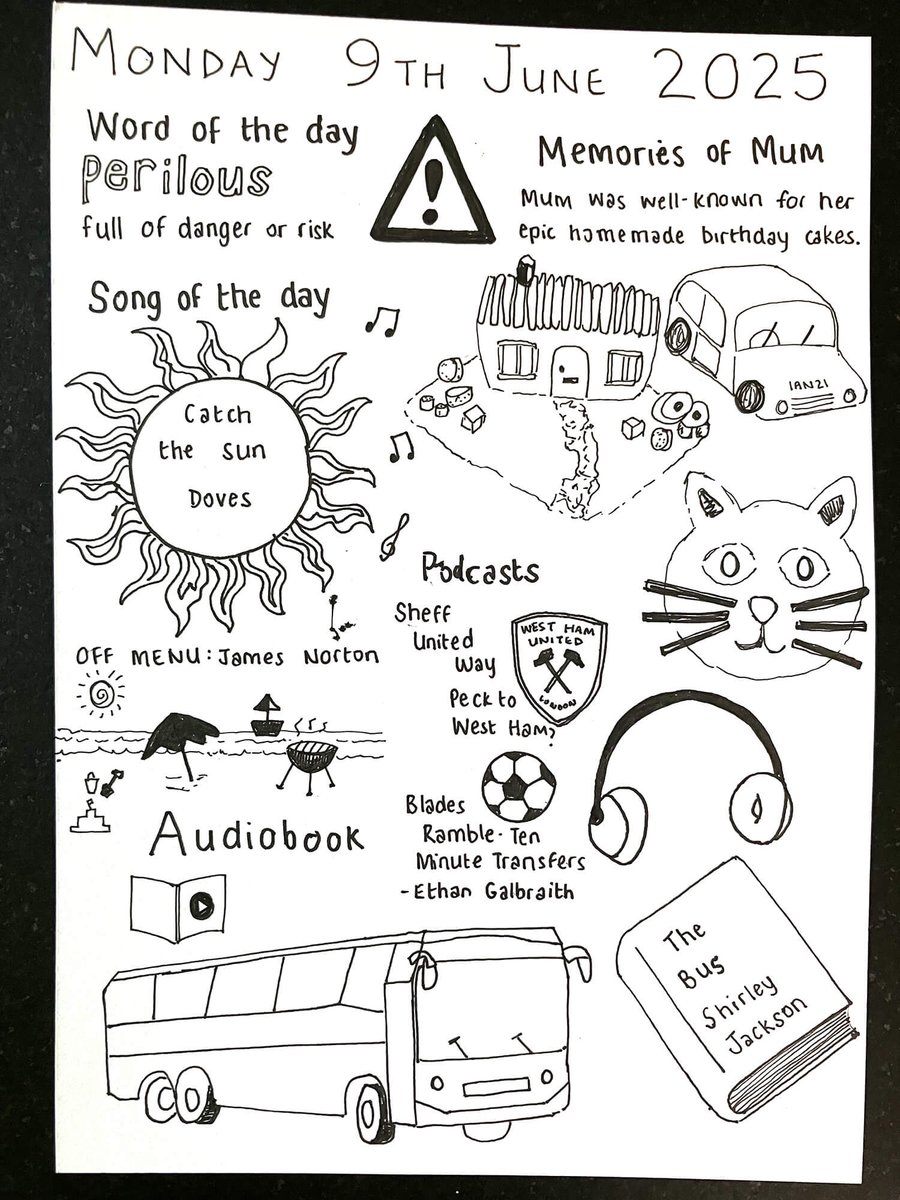 Helen Shaddock (@hshaddock) on Twitter photo Monday 9th June 2025 - arted.online/diaries/ #art #diary #drawing #journal #helenshaddock #eatingdistress #eatingdisorder #ocd #mentalhealth #recovery #autism <a href="/HalTheBlade/">Hal - Sheff United Way ⚔️</a> @sheffunitedway
<a href="/IngoodNick17/">Ingood Nick</a> <a href="/SheffieldUnited/">Sheffield United</a> <a href="/JimmyRambleYT/">Jimmy - Blades Ramble 🎙️</a> <a href="/OffMenuOfficial/">Off Menu with Ed Gamble and James Acaster</a> Monday 9th June 2025 - arted.online/diaries/ #art #diary #drawing #journal #helenshaddock #eatingdistress #eatingdisorder #ocd #mentalhealth #recovery #autism <a href="/HalTheBlade/">Hal - Sheff United Way ⚔️</a> @sheffunitedway
<a href="/IngoodNick17/">Ingood Nick</a> <a href="/SheffieldUnited/">Sheffield United</a> <a href="/JimmyRambleYT/">Jimmy - Blades Ramble 🎙️</a> <a href="/OffMenuOfficial/">Off Menu with Ed Gamble and James Acaster</a>