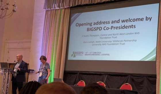 Proud to open up this years BIGSPD conference with Fi in our first year as Co-presidents. Such a Gr8 programme of speakers. I hope all our delegates have an amazing conf develop new connections to make a real difference to practice &amp; research #BIGSPD25