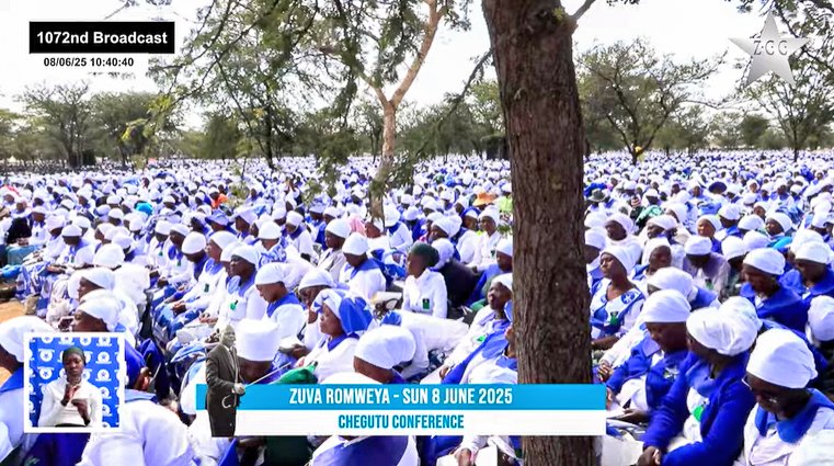 On #Pentecost Sunday, joyous celebrations filled the air! 🎉

Zion Christian Church members assembled in #Chegutu 🇿🇼 to commemorate the sacred moment in 1913 when the Holy Spirit descended upon Rev. Samuel Mutendi, marking the birth of the Church and inspiring generations. 🙏✨