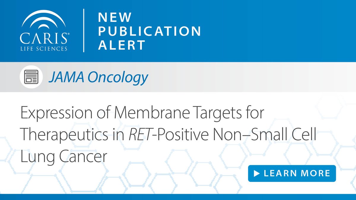 Caris Life Sciences (@carisls) on Twitter photo RET fusion+ NSCLC tumors express membrane targets that could offer potential new therapeutic avenues, according to a new <a href="/JAMAOnc/">JAMA Oncology</a> study using Caris' large-scale whole transcriptome data. Read more: ow.ly/C4kp50W77Vb #lungcancer RET fusion+ NSCLC tumors express membrane targets that could offer potential new therapeutic avenues, according to a new <a href="/JAMAOnc/">JAMA Oncology</a> study using Caris' large-scale whole transcriptome data. Read more: ow.ly/C4kp50W77Vb #lungcancer