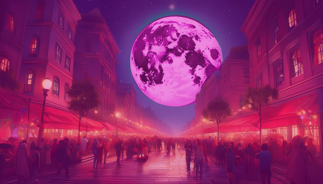 JUNE TENTH STRAWBERRY MOON
When the strawberry moon
In June,
Shines high in the night sky
Be ready, strawberry season
Is nigh.
Why not watch the lunar standstill?
Till...
Earth's atmosphere scatters hues
Of orange, reds
And luminous blues
Across your Now… breathe anew.
Perhaps