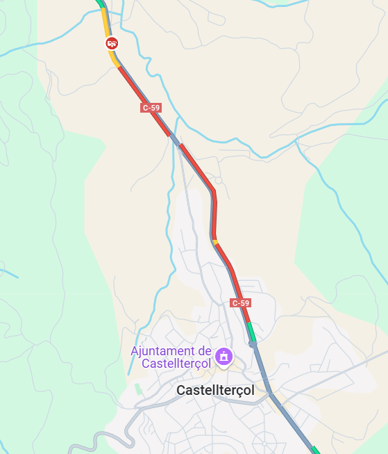 🔴Accident a la C-59 a l'altura de la rotonda del polígon del Vapor de Castellterçol poc després de les 5 de la tarda

🚘Hi ha implicats un turisme i un camió de petites dimensions amb un ferit lleu

🚧Hi ha afectacions en el trànsit en ambdó sentits 

#sfc <a href="/c59segura/">C59segura</a> <a href="/transit/">Trànsit</a>
