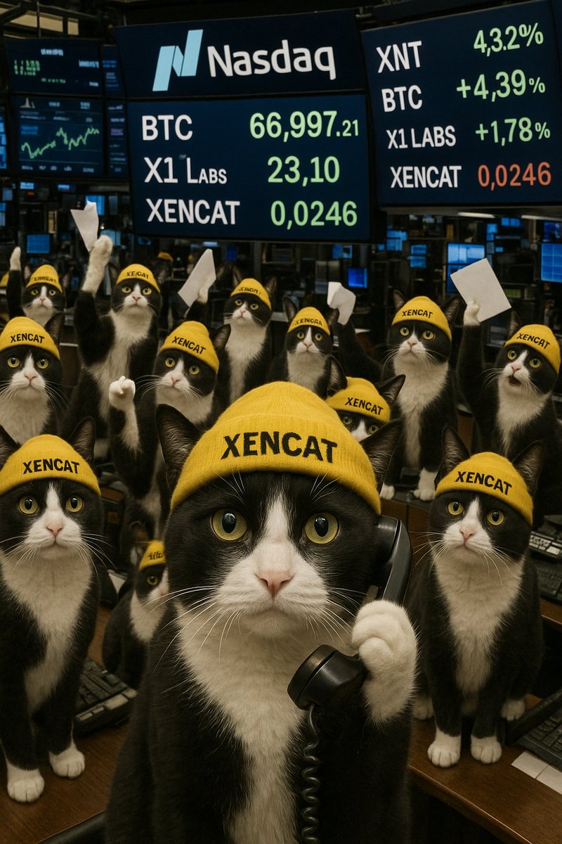 We are coming for you NASDAQ!
$XENCAT $BTC #X1