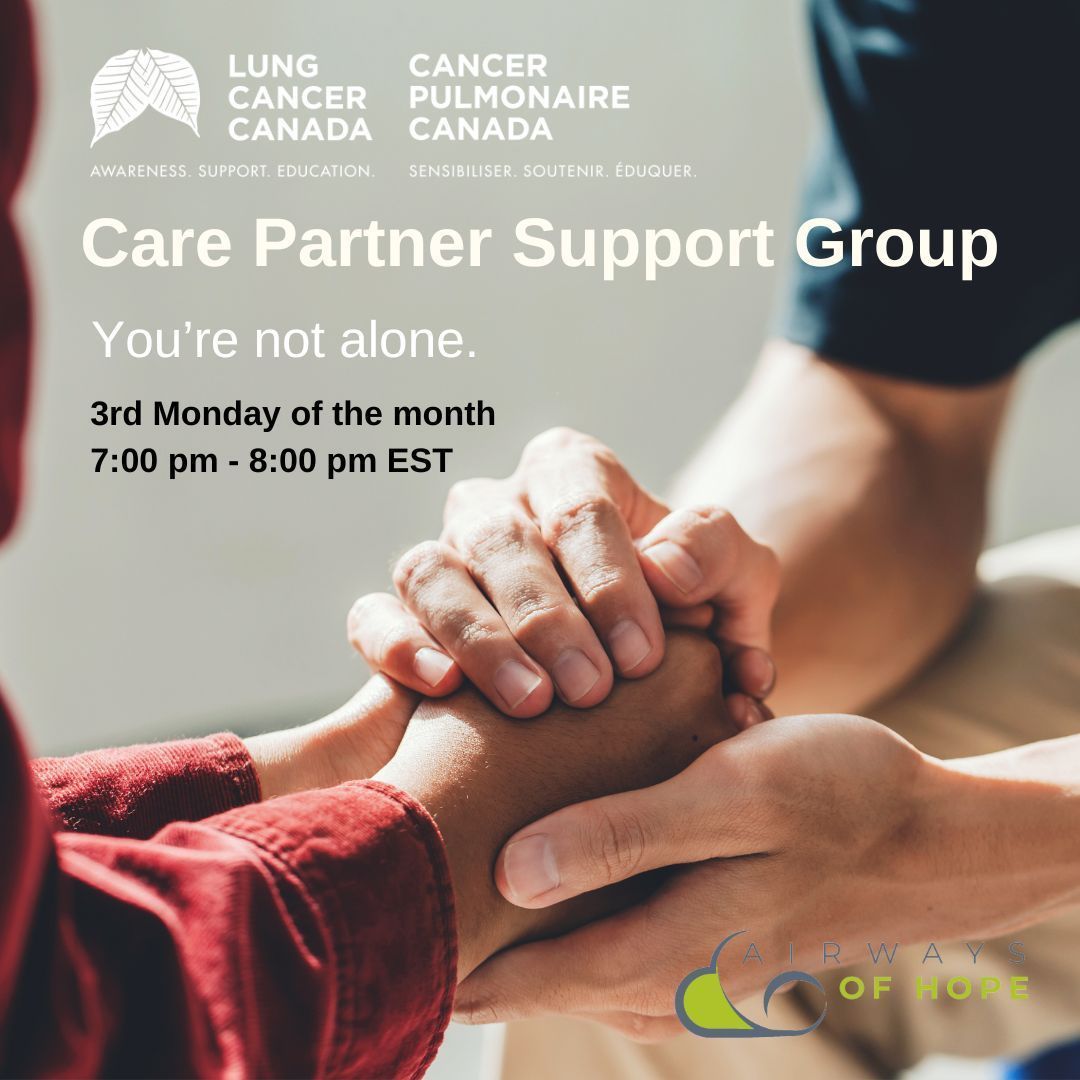 Supporting a loved one with #lungcancer can be overwhelming, but you don’t have to do it alone. Join our virtual Care Partner Support Group next Mon, June 16 @7-8pm EST to connect with others, share experiences &amp; find support in a safe space. Register at bit.ly/LCCsupport