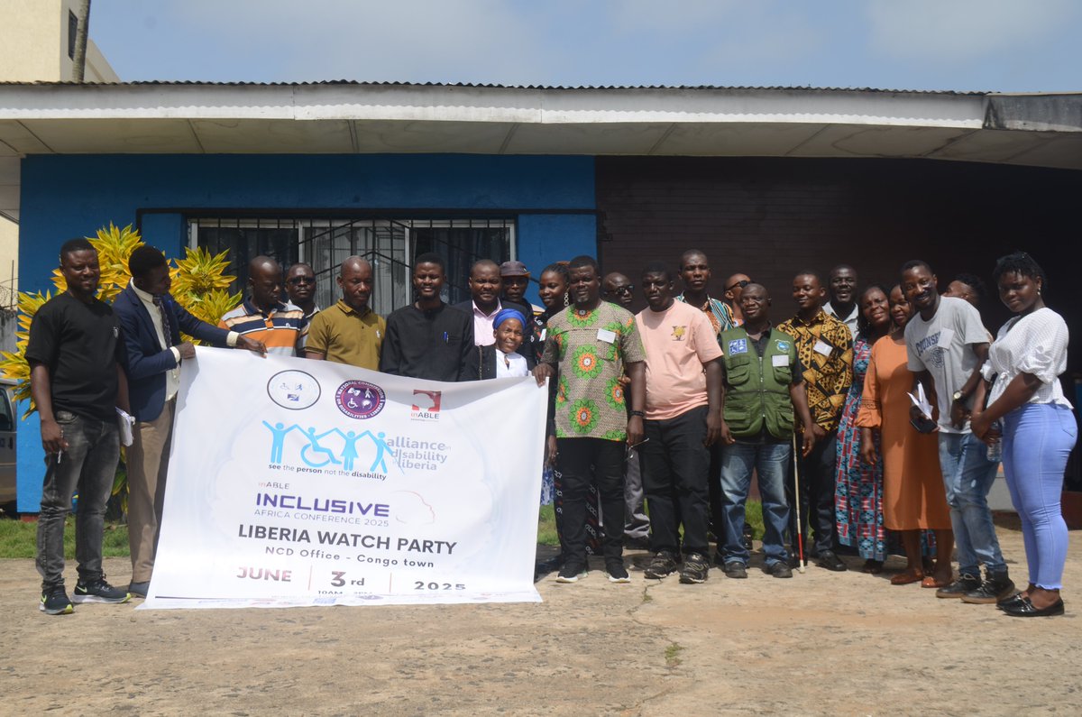 Campaigners against misinfo & disinfo in Liberia (@camdliberia) on Twitter photo CAMDL Executive Director, <a href="/TawehJ/">Taweh Johnson</a> , moderated the first Inclusive Africa Conference 2025 Liberia Watch Party.
On Tuesday, June 3, 2025, the Alliance on Disability in Liberia in partnership with <a href="/inABLEorg/">inABLE.org</a> , held the first Inclusive Africa Conference 2025 Liberia Watch Party. CAMDL Executive Director, <a href="/TawehJ/">Taweh Johnson</a> , moderated the first Inclusive Africa Conference 2025 Liberia Watch Party.
On Tuesday, June 3, 2025, the Alliance on Disability in Liberia in partnership with <a href="/inABLEorg/">inABLE.org</a> , held the first Inclusive Africa Conference 2025 Liberia Watch Party.