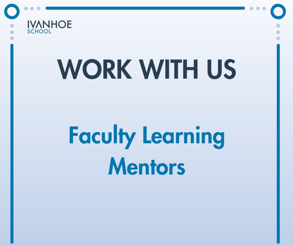 Come and join our amazing team! 

Current vacancies: Science Teacher and Faculty Learning Mentors

View the roles here: ivanhoe.co.uk/vacancies