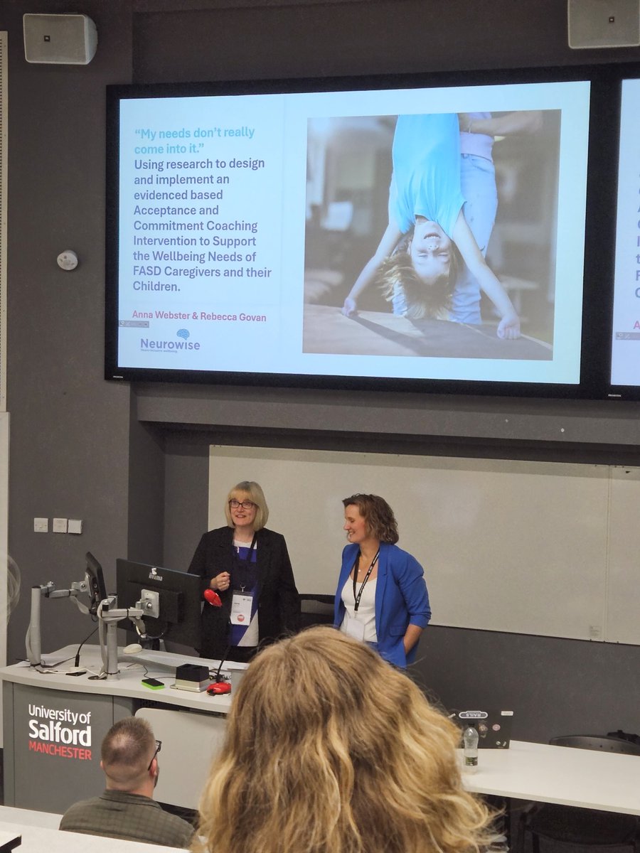 Anna Webster <a href="/neurowiseuk/">Anna Webster</a> and Rebecca Govan <a href="/RebeccaGovbcu/">Rebecca Govan</a> discuss using research to design evidence-based acceptance and commitment coaching, to support FASD caregivers #FASDUK2025