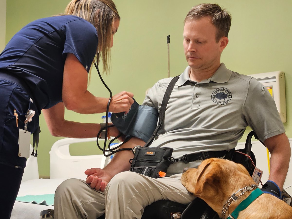 8 service dogs + 1 realistic hospital setting = 1 powerful training.

Mutts with a Mission teamed up with Sentara to prep pups for life with veterans. 🐾💛
#MuttsWithAMission #ServiceDogs #Veteran