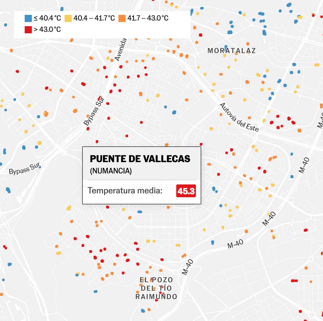 VKSostenible's tweet photo. Las Vallecas, otra vez, en la diana del calor.

🌳 Urge renaturalizar y crear sombras en nuestros parques infantiles.

Y para muestra, un botón: el de c/ Enrique Velasco, 19 https://t.co/emE3RiiDL5