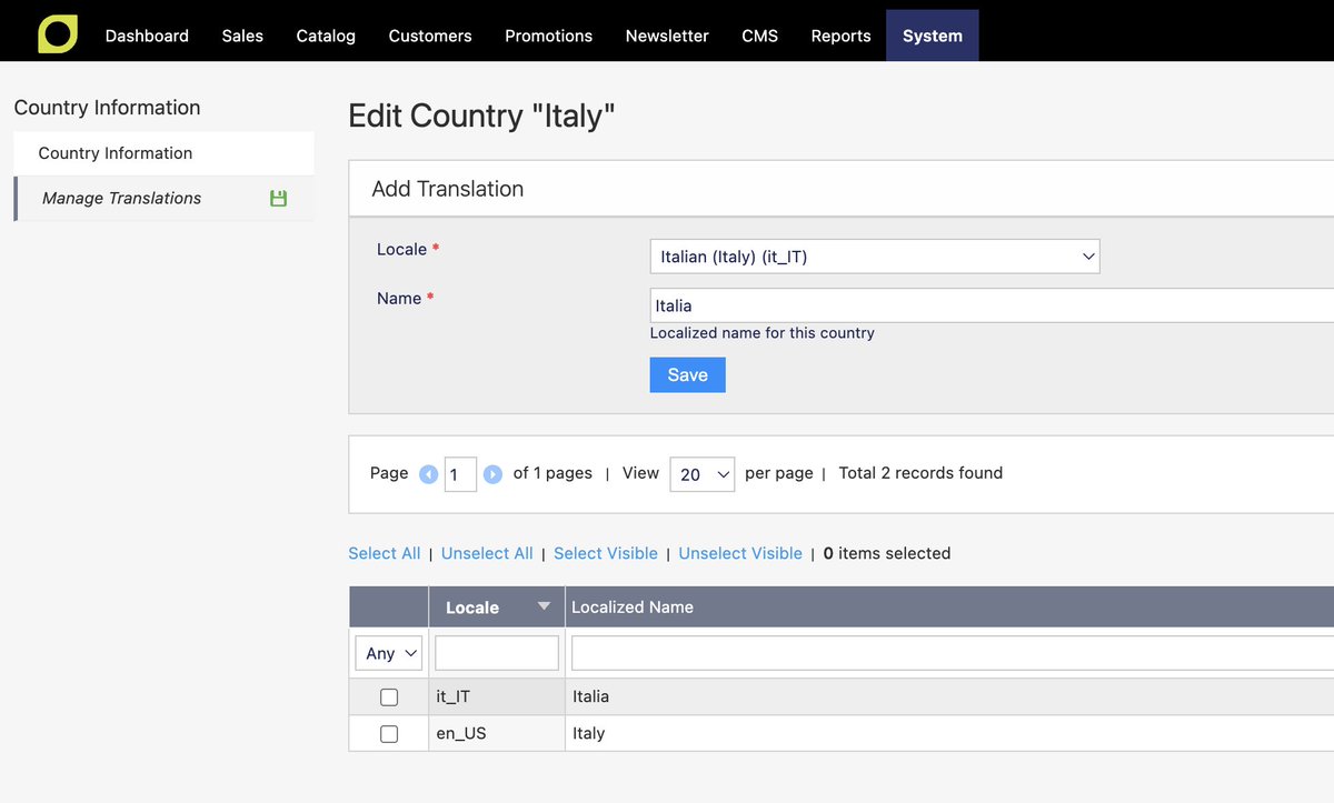 fballiano's tweet photo. Maho 25.7 will feature a complete interface for countries/regions management, with the side benefit of removing another dependency on #Zend.
Another small gap is filled!

https://t.co/mxSyc3Tk2R

#ecommerce #php #opensource #magento #openmage https://t.co/O5lWk7UwDk