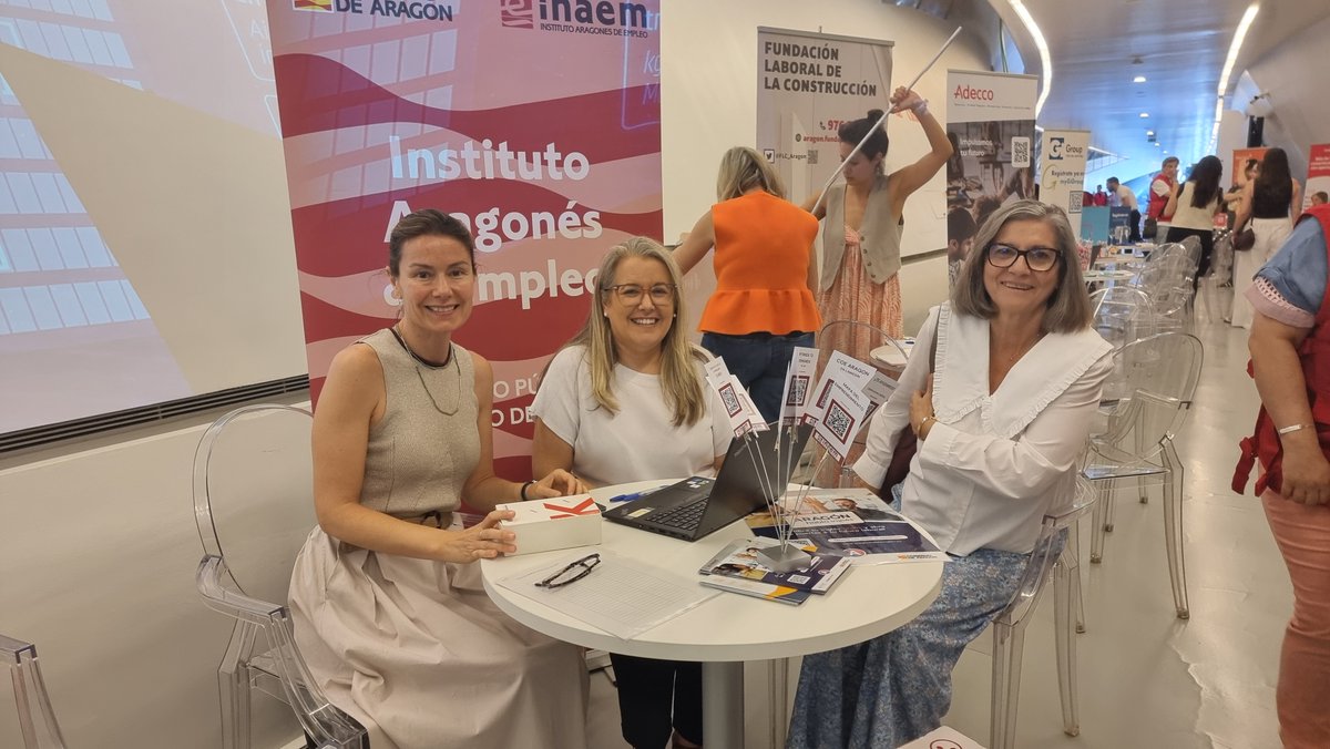 Inaem (@inaempleo) on Twitter photo ❤️ Gracias a todas las personas y empresas que habéis participado en la Feria de Empleo de <a href="/CruzRojaZgz/">Cruz Roja en Zaragoza</a> y <a href="/FundIbercaja/">Fundación Ibercaja</a>.
🤝 Desde INAEM seguimos comprometidos con la empleabilidad en #Aragón.
#Empleo #INAEM #Zaragoza ❤️ Gracias a todas las personas y empresas que habéis participado en la Feria de Empleo de <a href="/CruzRojaZgz/">Cruz Roja en Zaragoza</a> y <a href="/FundIbercaja/">Fundación Ibercaja</a>.
🤝 Desde INAEM seguimos comprometidos con la empleabilidad en #Aragón.
#Empleo #INAEM #Zaragoza