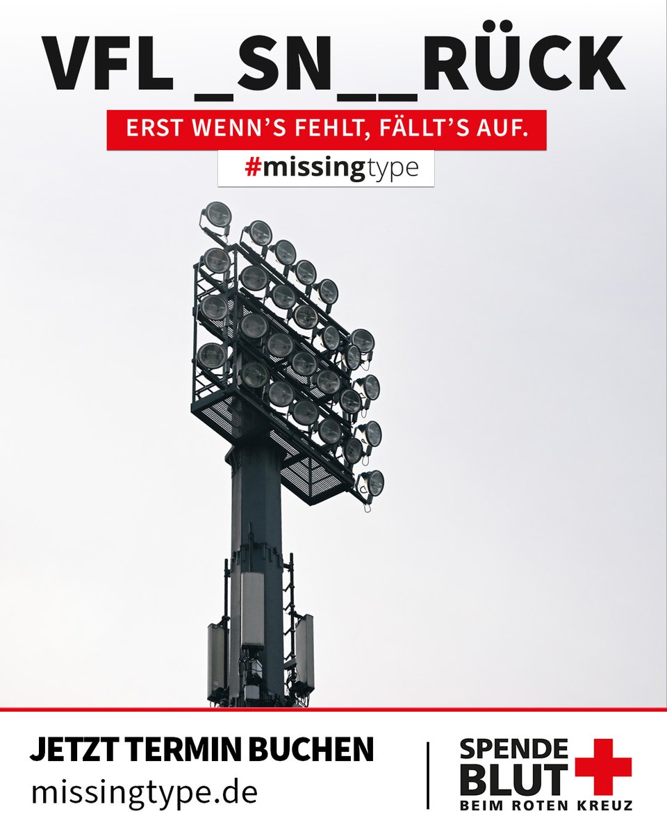 Erst wenn’s fehlt, fällt’s auf! Wir brauchen Dein A, B, AB und 0.  Aufgrund der begrenzten Haltbarkeiten von Blutpräparaten ist und bleibt kontinuierliches Engagement essenziell. 🩸

𝗝𝗘𝗧𝗭𝗧 𝗠𝗜𝗧𝗠_𝗖𝗛𝗘𝗡. 𝗝𝗘𝗧𝗭𝗧 _𝗟𝗨𝗧 𝗦𝗣𝗘𝗡𝗗𝗘𝗡:
missingtype.de