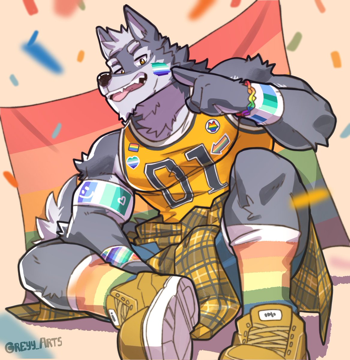 Pride🏳️‍🌈YCH #1 and #2 finished ^^