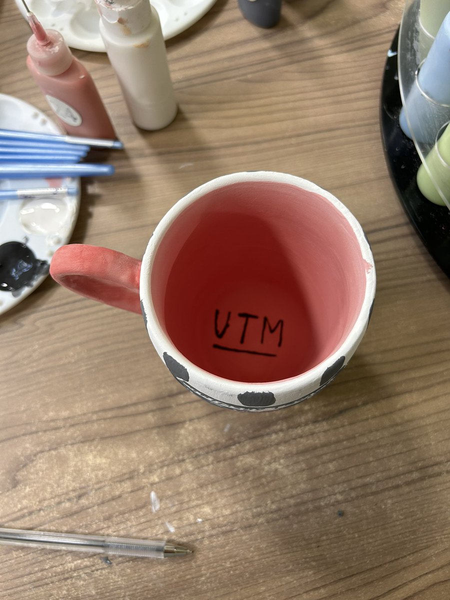 Abit of pottery painting…..only one thing to be done ! UTM #gtfc