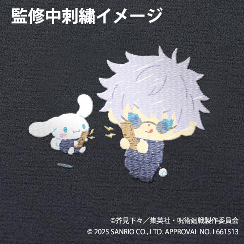 nozcollab's tweet photo. 「呪術廻戦 懐玉･玉折×サンリオキャラクターズ」の刺繍グッズ受注予約受付中！

キュートなコラボイラストを細やかな刺繍であしらったパーカー＆ポーチが登場✨使いやすいデザインです！

受注期間：～7月15日23時
キャラクター：7種

ご予約と詳細は→https://t.co/SscZdC3ts6
#呪術廻戦 https://t.co/65PtXHglvI
