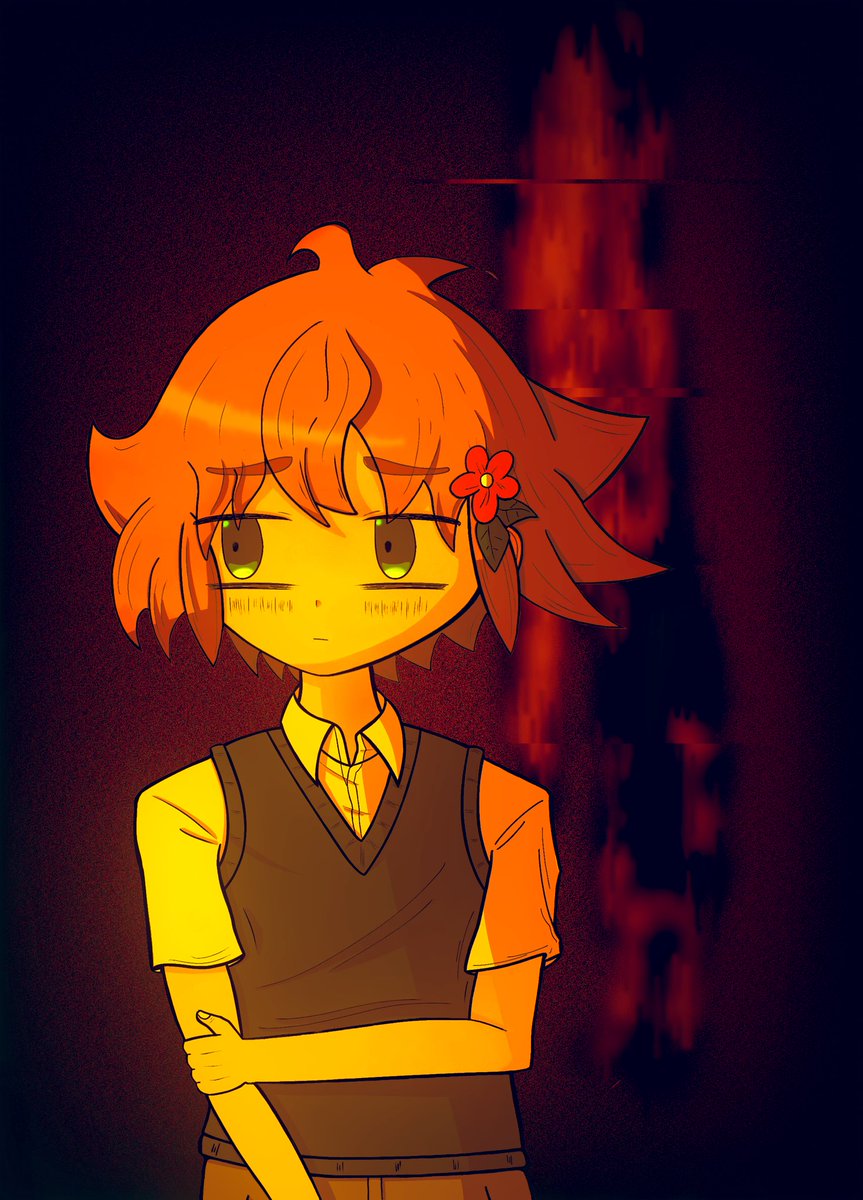 shimutane's tweet photo. なにかに◯された…？
#OMORIFANART #OMORI #omoribasil https://t.co/1raJpID5X2