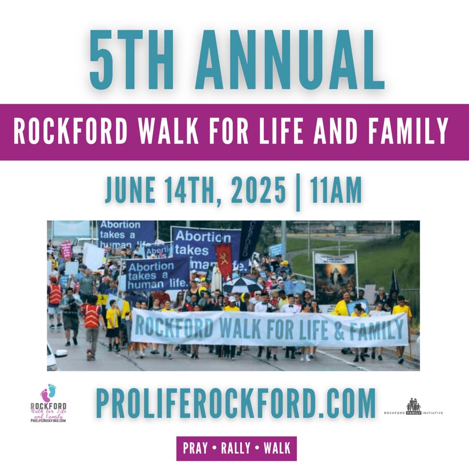 RockfordLiFE's tweet image. Are you ready for the Rockford Family Initiative's Walk for Life and Family this Saturday? The rally starts at 11, and the walk begins at 11:30! Learn more at proliferockford.com/walk

#Rockford #hope #prolife #dignity #savebabies