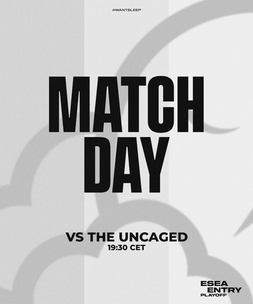 SpiochyEsport's tweet photo. Czas na kolejne spotkanie w ramach playoffów esea entry 😴

⏰19:30
🆚THE UNCAGED
📺-

#IWantSleep https://t.co/fQOvyJyZAP