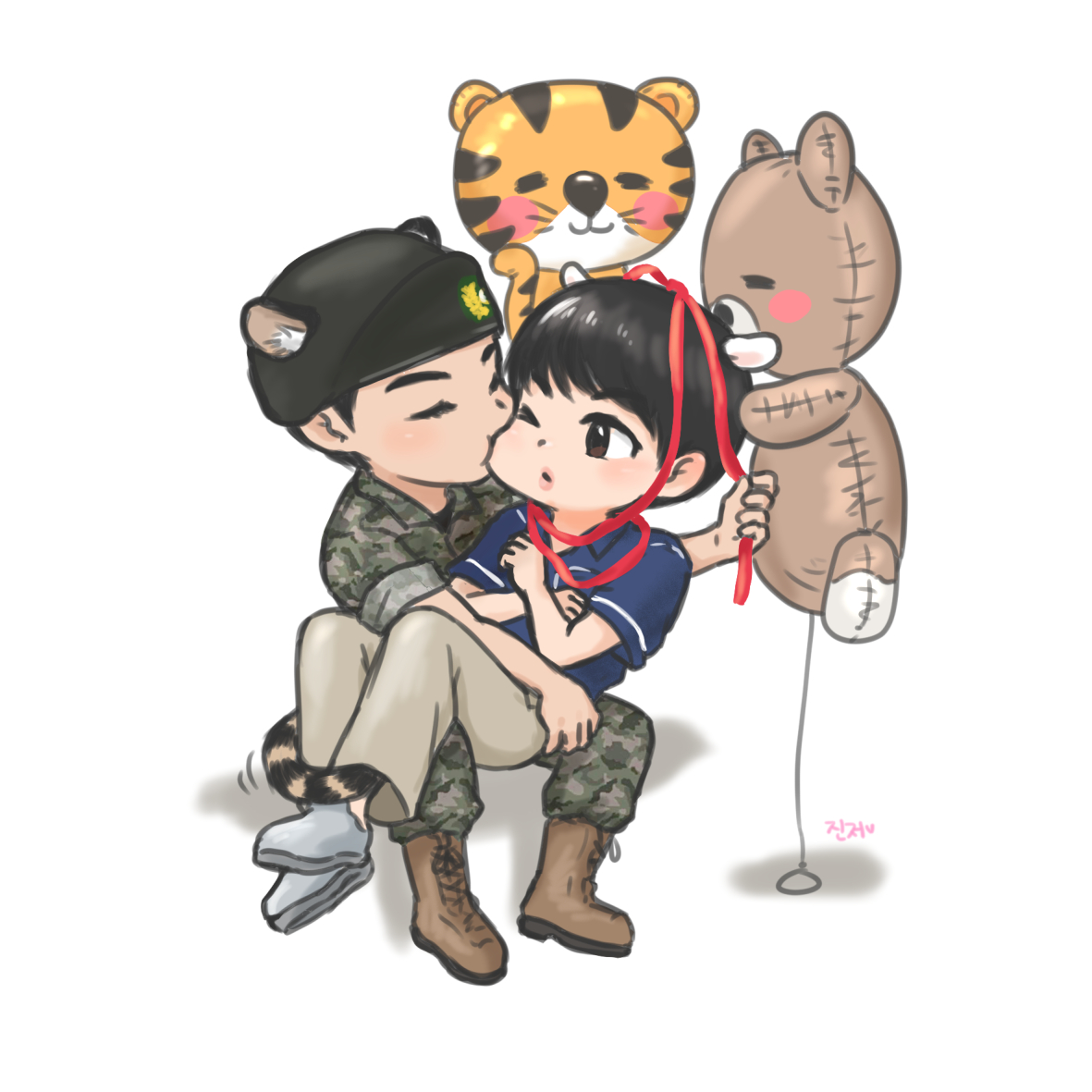 J_injerbear_V's tweet photo. 🎉우리부짠🐯🐹정상영업합니다🎉
🐯전역선물 잘 받았습니다~🎁🐹
#뷔진 #taejin #vjin https://t.co/8a115wuurP