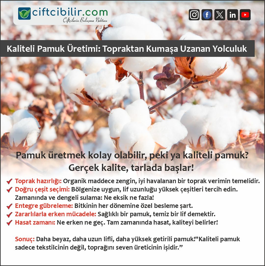 Daha fazla bilgiye sitemizin Tarım Kütüphanesi bölümünden ulaşabilirsiniz.
İlanlarınızı sitemizde ücretsiz yayınlayabilirsiniz...
ciftcibilir.com