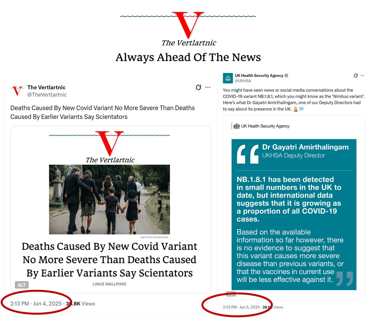 The Vertlartnic:
Always Ahead Of The News.