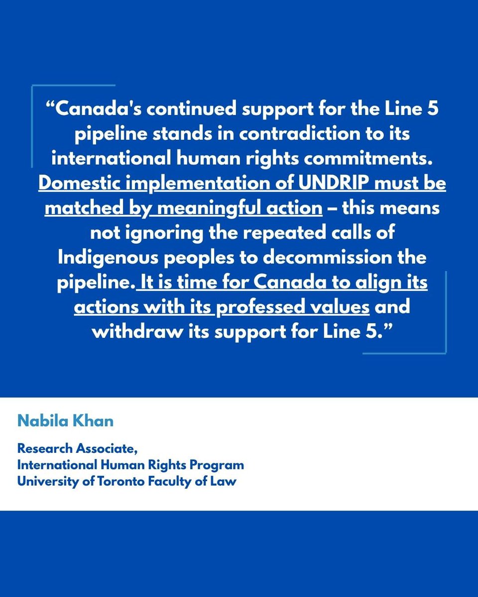 For the third year in a row, the UN is calling on Canada and the US to decommission Enbridge’s Line 5 pipeline, citing its grave threat to the Great Lakes and Indigenous rights.