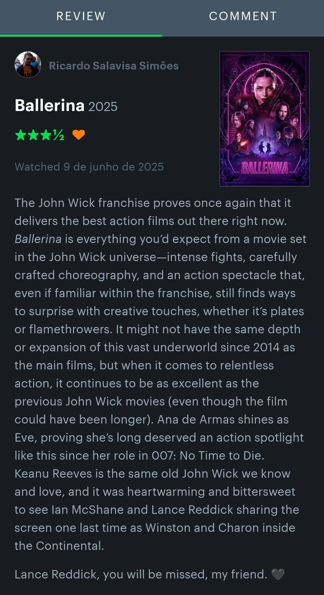 BarrelRider1990's tweet photo. Thoughts on Ballerina (2025): https://t.co/n8h1IYp8t1