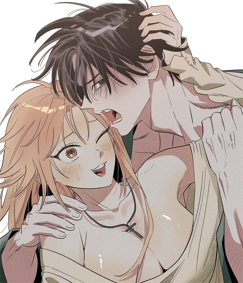 형개 작가님 (<a href="/hyeonggae/">형개</a>) 께 신청드린 기태세린 역할반전 커미션이 도착했어요...🥹  세린이는 대학생 기태가 귀신인 if에요🐈‍⬛🐈
좋아하는 작가님의 그림을 받게 되어 기뻐요🥰 예쁘고 멋진 그림 너무너무 감사드립니다!!🖤💛