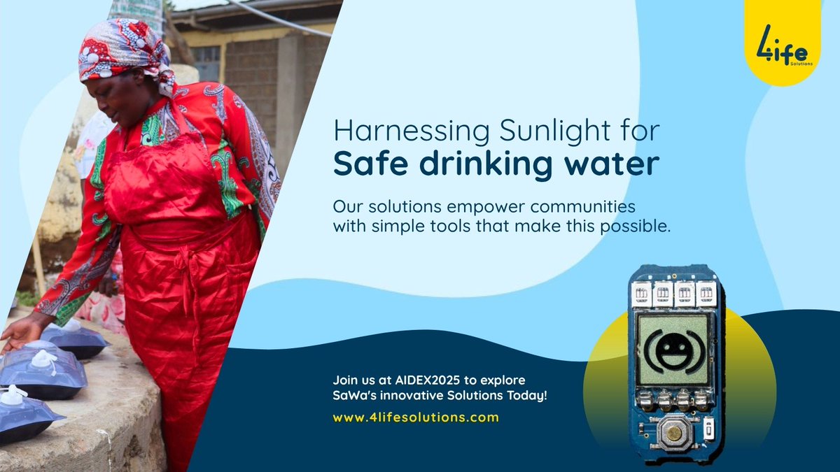 Safe water saves lives.
This week, we’re at #AidExNairobi sharing how simple tools like SaWa protect families every day.

#WASH #HealthEquity #AidExAfrica