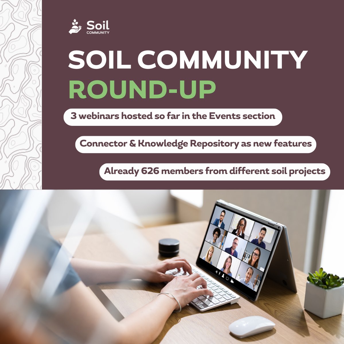 InBestSoil (@inbestsoil1) on Twitter photo 💻SoilCommunity platform is an online collaborative space funded by <a href="/EU_Commission/">European Commission</a>, under the #InBestSoil & <a href="/bioserviceseu/">BIOservicES</a> projects, to create a community of people working together for soil health.🌱
As you may see, the results until now are promising and we won’t stop here! 😉 💻SoilCommunity platform is an online collaborative space funded by <a href="/EU_Commission/">European Commission</a>, under the #InBestSoil & <a href="/bioserviceseu/">BIOservicES</a> projects, to create a community of people working together for soil health.🌱
As you may see, the results until now are promising and we won’t stop here! 😉