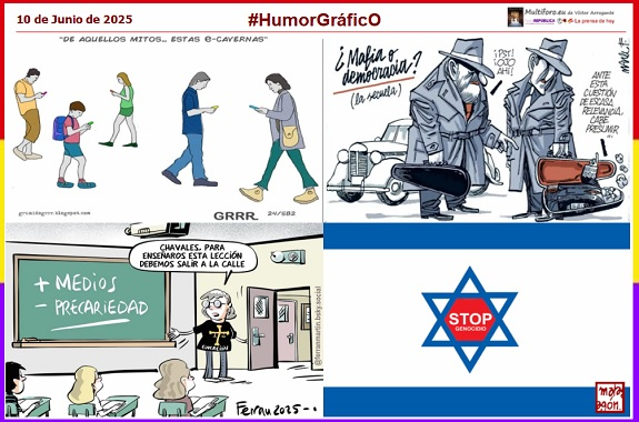 Víctor Arrogante ✊🌹🔻 (@caval100) on Twitter photo #HumorGráficO
<a href="/GrunidoG/">GRRR GRUÑIDO</a> <a href="/ManelFontdevila/">Manel Fontdevila</a> <a href="/ferranmartin/">ferranmartin.bsky.social</a> <a href="/malagonhumor/">Malagón. ✏</a>
#10deJunio #AgujerosAutoJuezHurtado #LegadoFranquista #OTANNoBasesFuera #NoAlRearme #MociónDeCensura #Golpismo #7291Ayuso #TrumpEEUU #IsraelGenocida #Gaza #Rusia #Ucrania #NoALaGuerra
multiforo.eu/Noticias/2025/… #HumorGráficO
<a href="/GrunidoG/">GRRR GRUÑIDO</a> <a href="/ManelFontdevila/">Manel Fontdevila</a> <a href="/ferranmartin/">ferranmartin.bsky.social</a> <a href="/malagonhumor/">Malagón. ✏</a>
#10deJunio #AgujerosAutoJuezHurtado #LegadoFranquista #OTANNoBasesFuera #NoAlRearme #MociónDeCensura #Golpismo #7291Ayuso #TrumpEEUU #IsraelGenocida #Gaza #Rusia #Ucrania #NoALaGuerra
multiforo.eu/Noticias/2025/…