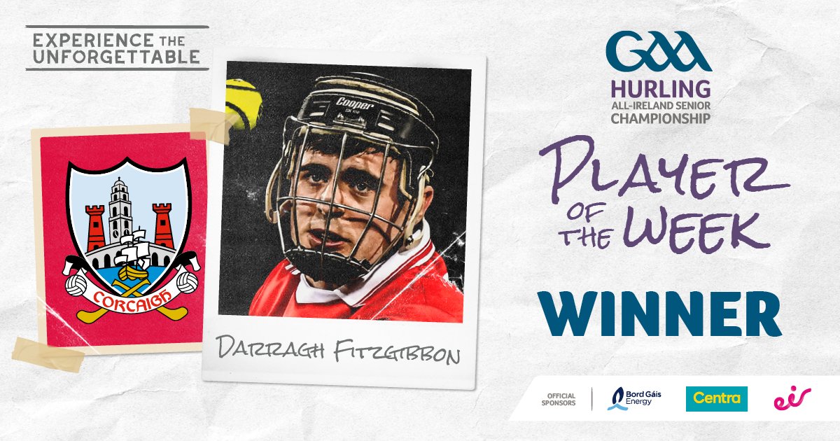 Clutch when it counted 🧊

Darragh Fitzgibbon of <a href="/OfficialCorkGAA/">Cork GAA</a> is the Hurler of the Week, after his display helped bring the Munster Championship back to the Leeside! 🏆