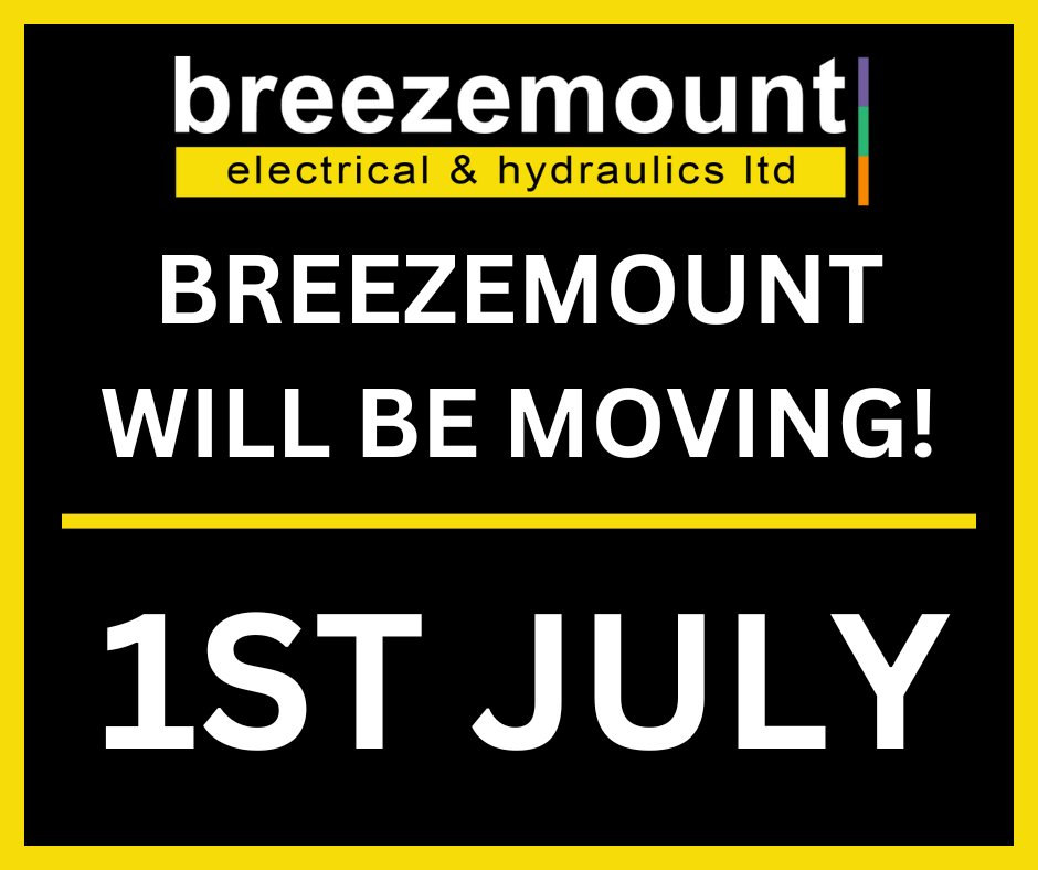 Breezemount will be relocating to new premises.

🏢 Our new address will be:
Unit 12, Maryland Industrial Estate
Moneyreagh, Newtownards
BT23 6BL

We can confirm that we will be moving our operation on ❗1st July 2025❗
