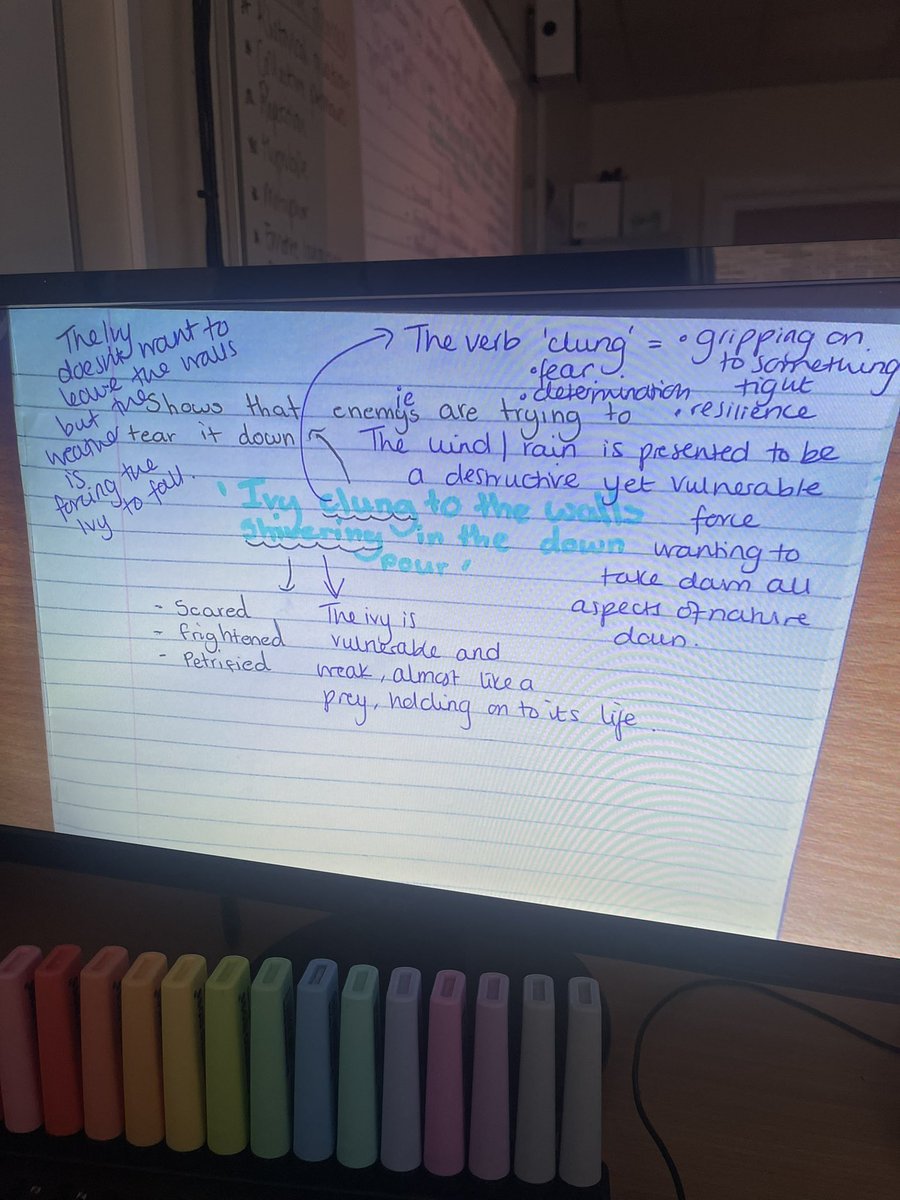 Hannah (@hkateaching) on Twitter photo whole class analysis (we do) 
independent practice (you do) 
then whole class contribution under the visualiser - purple pen improvements to elevate student responses. 
lessons like these keep me going 🙌🏼✨ whole class analysis (we do) 
independent practice (you do) 
then whole class contribution under the visualiser - purple pen improvements to elevate student responses. 
lessons like these keep me going 🙌🏼✨