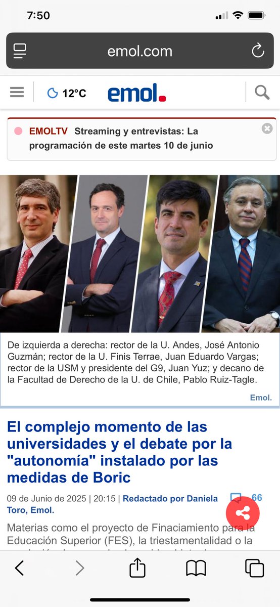 FES: “Al fijar el precio, el Estado rigidiza el sistema, homogeneiza la educación superior y reduce el espacio de acción de las universidades. La excesiva dependencia del Estado puede constituir una amenaza". Rector UANDES José Antonio Guzmán.emol.com/noticias/Nacio…