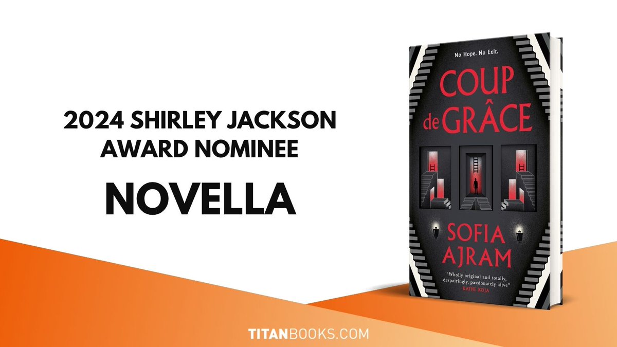 Titan Books (@titanbooks) on Twitter photo <a href="/ChristophGolden/">Christopher Golden UPDATES ONLY</a> <a href="/alering/">Alisa Alering</a> <a href="/SofiaAjram/">Sofia Ajram</a> <a href="/eric_larocca/">Eric LaRocca</a> COUP DE GRÂCE by Sofia Ajram (<a href="/SofiaAjram/">Sofia Ajram</a>) is nominated for Best Novella! <a href="/ChristophGolden/">Christopher Golden UPDATES ONLY</a> <a href="/alering/">Alisa Alering</a> <a href="/SofiaAjram/">Sofia Ajram</a> <a href="/eric_larocca/">Eric LaRocca</a> COUP DE GRÂCE by Sofia Ajram (<a href="/SofiaAjram/">Sofia Ajram</a>) is nominated for Best Novella!