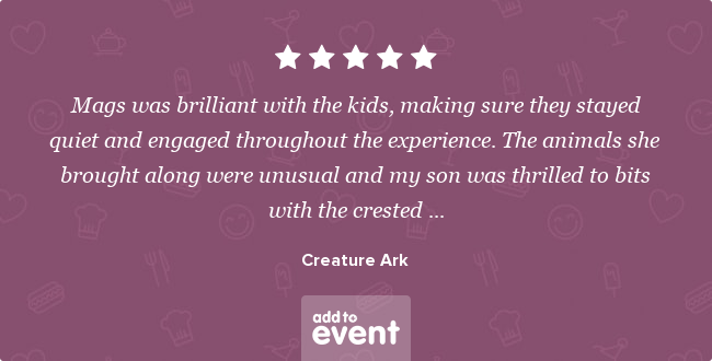 We pride ourselves in great service and happy customers. Check out our recent testimonial addtoevent.co.uk/creature-ark/r… #events #planning via @addtoevent
