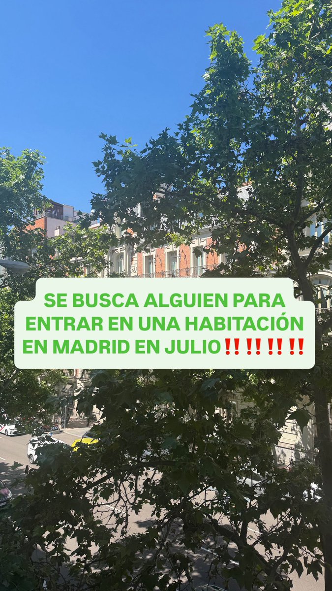 SE BUSCA ALGUIEN PARA QUE ENTRE EN UNA HABITACIÓN EN MADRID A PARTIR DE JULIO‼️‼️‼️‼️‼️