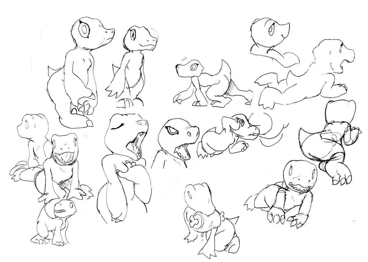 V_Nico_'s tweet image. Agumon sketch #4