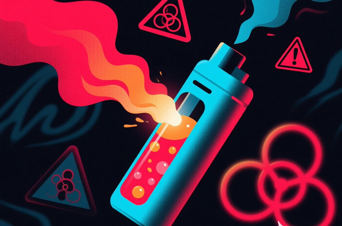 FranchiseRadar's tweet photo. 🚨New vaping research! 🔬 Flavoured vapes, popular among new users, may release harmful chemicals when heated. 😱Using AI, our study found numerous hazardous compounds like "acute toxic","health hazards" form in heated e - liquids. #LEXSVAPE #VapingResearch  #HealthRisks https://t.co/v30Shzm60w