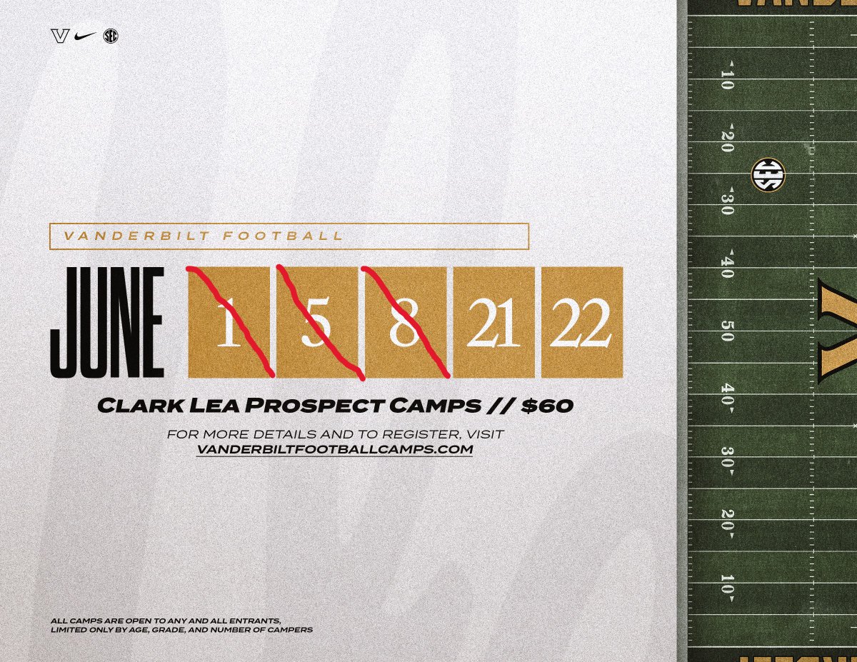 WOW! Vanderbilt has been the place to be this summer for SPECS! Excellent competition in our first 3 camps. Two more camps left to show us what you got!! #AnchorDown